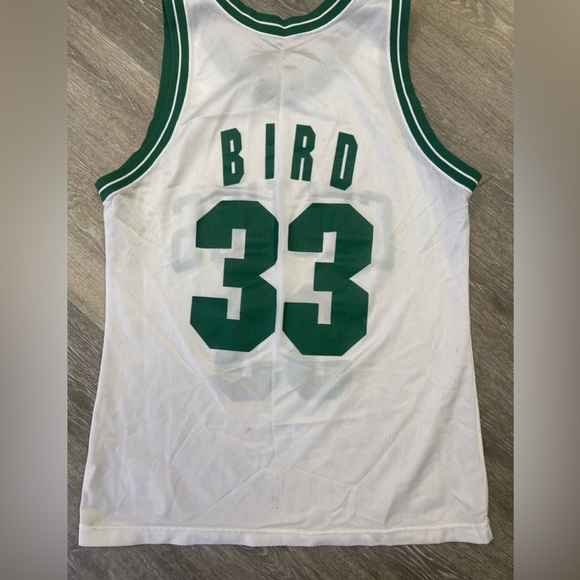Boston Celtics - Extremely Rare Vintage White Larry Bird Champion Jersey!! - Picture 5 of 8